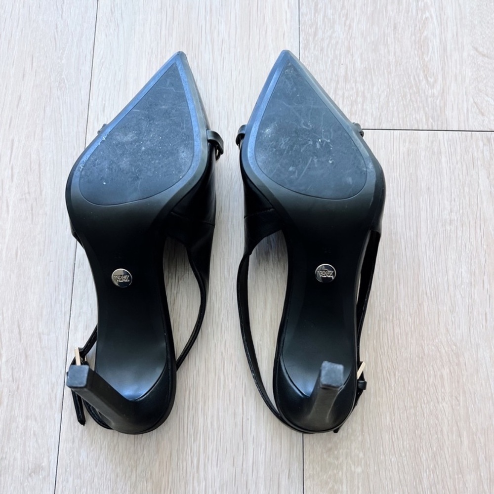 Zara Gold Chain Heels - Picture 7 of 8